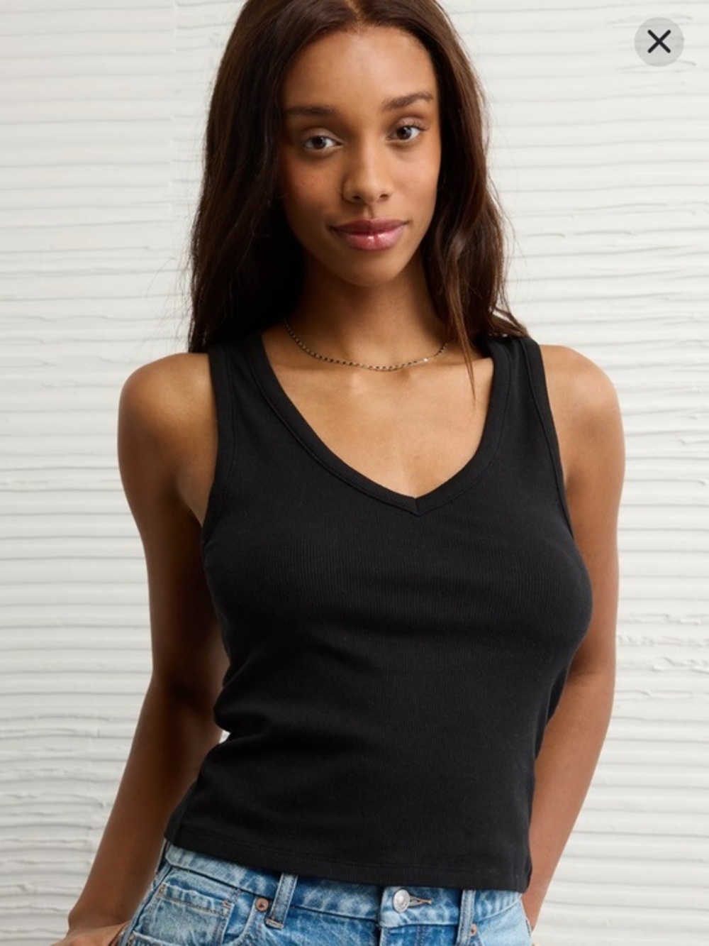 NWT AE V-Neck Boyfriend Tank Top